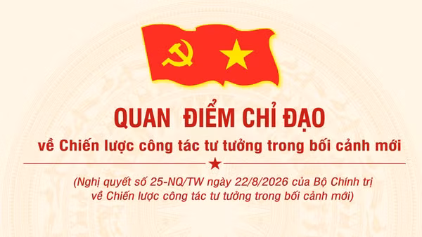 [Infographic] Quan điểm chỉ đạo về Chiến lược công tác tư tưởng trong bối cảnh mới