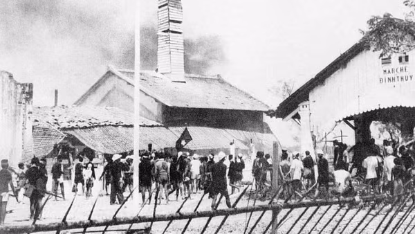Những ngày đầu kháng chiến ở Bến Tre (năm 1940). (Ảnh: Tư liệu TTXVN)