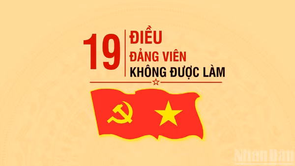[Infographic] 19 điều Đảng viên không được làm