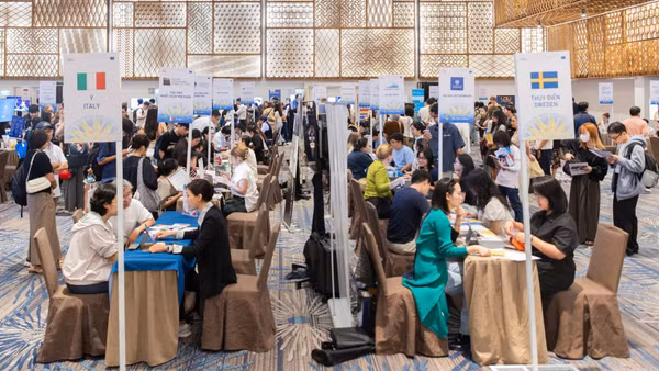 Ngày hội quy tụ gần 70 trường đại học và tổ chức giáo dục hàng đầu đại diện cho 17 quốc gia thành viên Liên minh châu Âu. (Ảnh: BTC)
