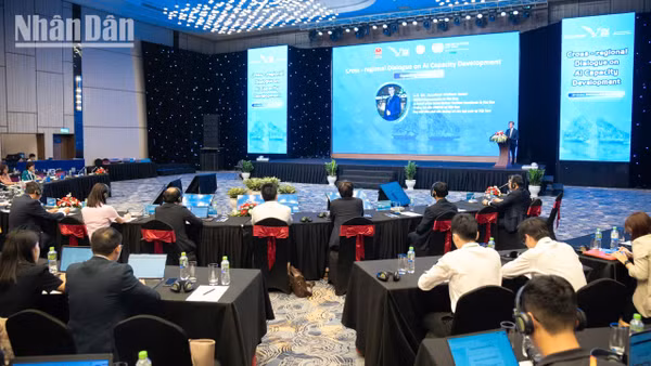 Đối thoại liên khu vực về nâng cao năng lực Trí tuệ nhân tạo một lần nữa khẳng định vai trò chủ động, trách nhiệm của Việt Nam trong tiến trình hợp tác số toàn cầu. (Ảnh: MINH DUY)