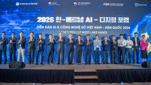 Các đại biểu tham dự Diễn đàn AI và công nghệ số Việt Nam-Hàn Quốc 2026. (Ảnh: Bộ Khoa học và Công nghệ)