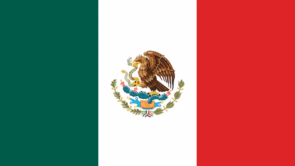 Quốc kỳ Liên bang Mexico.