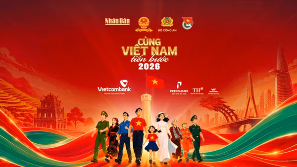 “Cùng Việt Nam tiến bước” năm 2026 do Báo Nhân Dân phối hợp Bộ Công an tổ chức, sẽ đồng loạt diễn ra trong hai ngày 29 và 30/8 ở 34 tỉnh, thành phố trên cả nước.