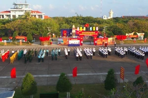 Quang cảnh khai mạc bầu cử ở đảo Trường Sa. (Ảnh: CTV)