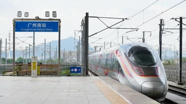 Ga Quảng Châu Nam ở tỉnh Quảng Đông, Trung Quốc. (Ảnh: Tân Hoa xã)