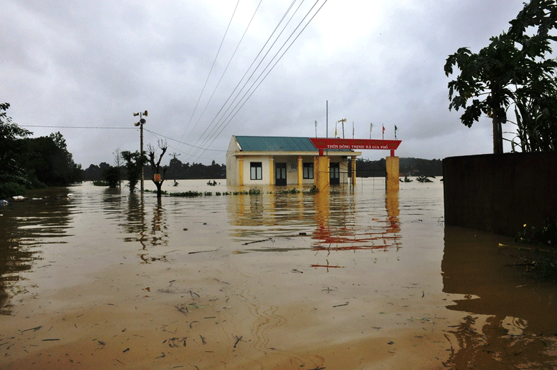 Điều kiện khí hậu, địa hình bất lợi gây ra nhiều khó khăn trong xây dựng nông thôn mới ở Hà Tĩnh.