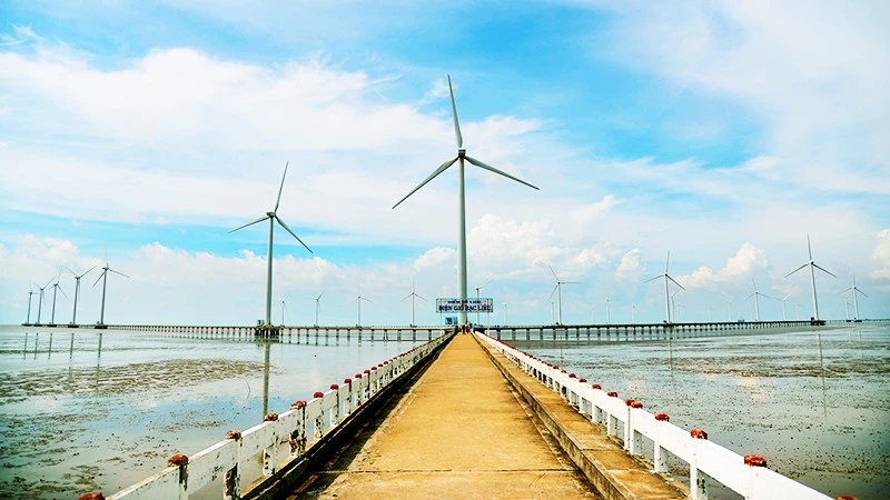 Thời Nay - Trang 1 Cánh Đồng Điện Gió Ở Bạc Liêu. Ảnh: Evn