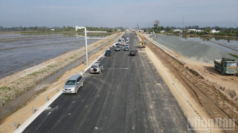 Tuyến cao tốc qua tỉnh An Giang.