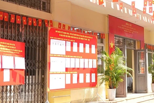 Các khu vực bầu cử trên địa bàn phường Khương Đình đã hoàn tất công tác chuẩn bị, sẵn sàng cho ngày 15/3 - Ngày bầu cử đại biểu Quốc hội khóa XVI và đại biểu Hội đồng nhân dân các cấp nhiệm kỳ 2026-2031. (Ảnh: KHÁNH LAN)