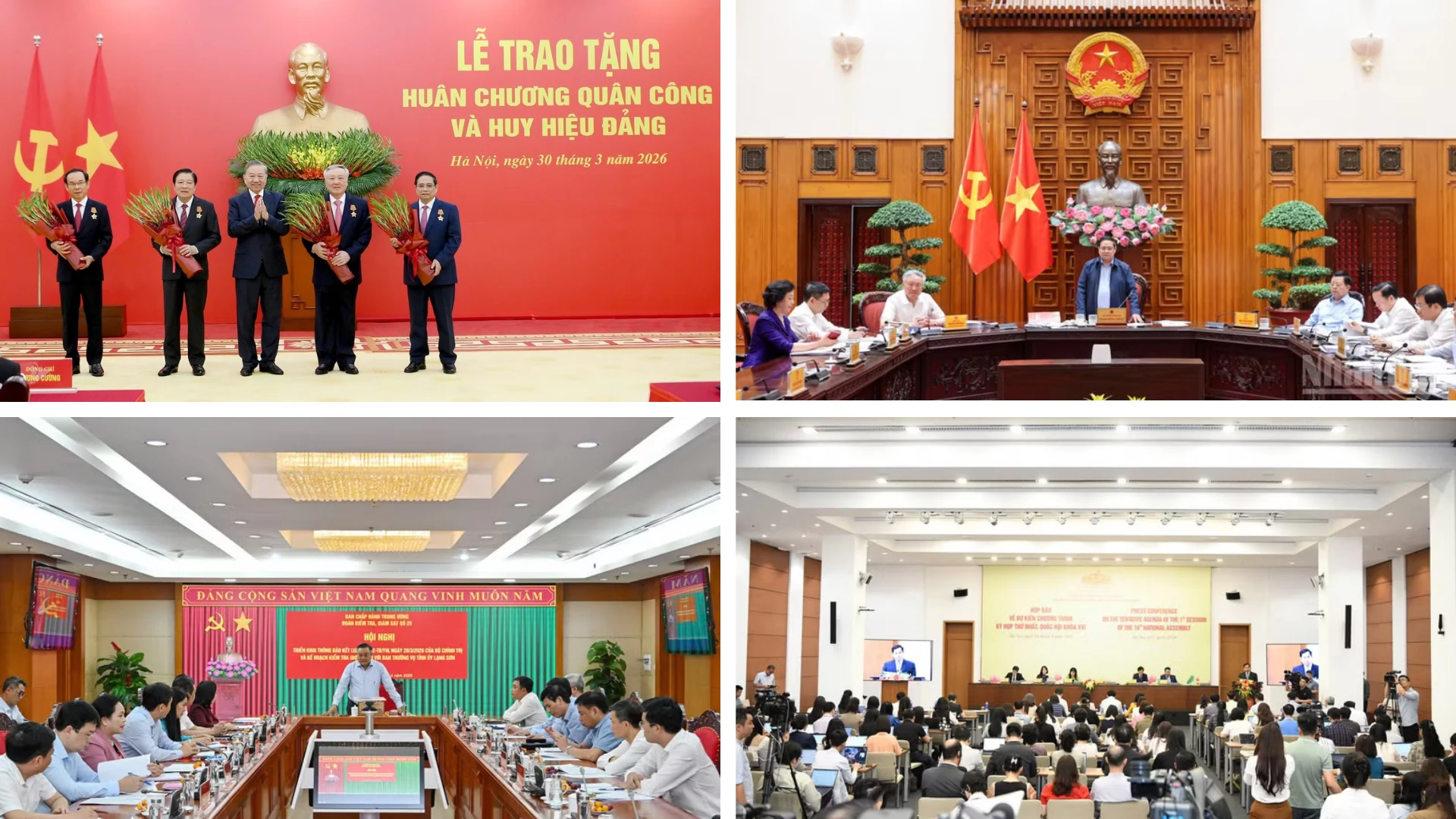 Đảng, Nhà nước trao huân chương cao quý cho lãnh đạo cấp cao