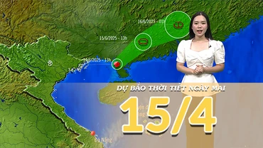 [Video] Dự báo thời tiết đêm nay và ngày mai 15/6/2025: Bão số 1 suy yếu