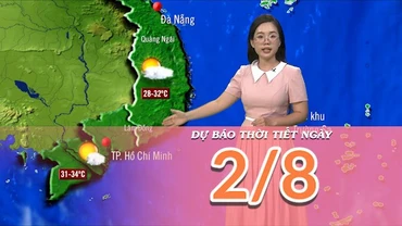 [Video] Dự báo thời tiết ngày 2/8/2025: Nắng nóng quay trở lại khu vực đồng bằng Bắc Bộ