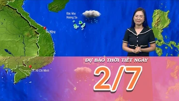 [Video] Dự báo thời tiết ngày 2/7/2025: Khu vực Bắc Bộ có mưa lớn trên diện rộng 