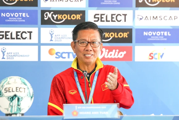 Huấn luyện viên trưởng Hoàng Anh Tuấn của U23 Việt Nam. (Ảnh: VFF)