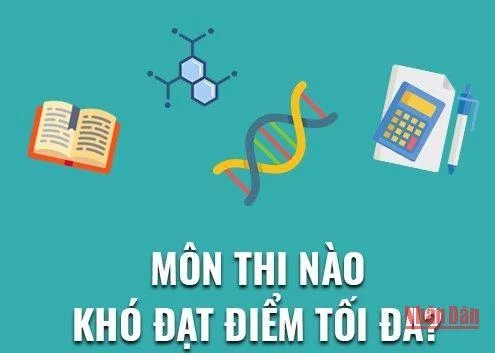 Môn thi nào khó đạt điểm tối đa?
