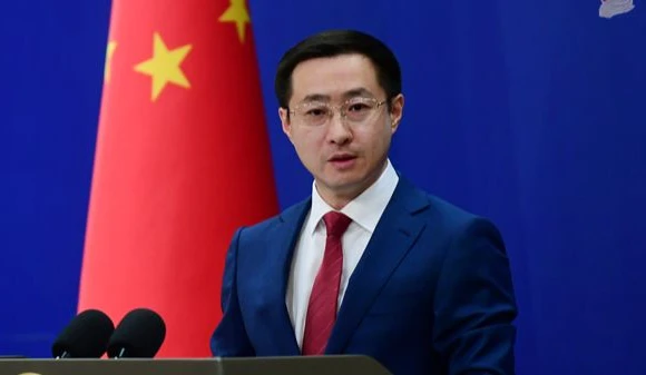 Người phát ngôn Bộ Ngoại giao Trung Quốc Lâm Kiếm. (Ảnh: www.fmprc.gov.cn)