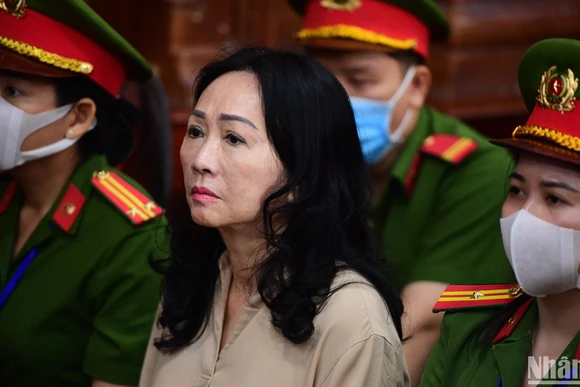 Bị cáo Trương Mỹ Lan tại tòa.