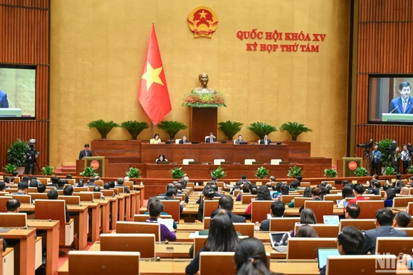 Kỳ họp thứ 8, Quốc hội khóa XV. (Ảnh: DUY LINH) 