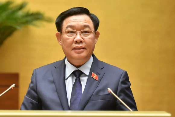 Chủ tịch Quốc hội Vương Đình Huệ. Ảnh: Đăng Khoa