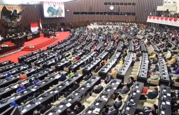 Toàn cảnh phiên họp Quốc hội Indonesia tại Jakarta. (Ảnh: Getty Images/TTXVN) 