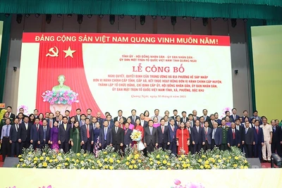 Ban Chấp hành Đảng bộ tỉnh Quảng Ngãi sau hợp nhất.