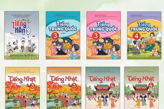 Sách giáo khoa các môn Ngoại ngữ 1: tiếng Nhật, tiếng Hàn, tiếng Trung Quốc của Nhà xuất bản Giáo dục Việt Nam (Ảnh minh họa)