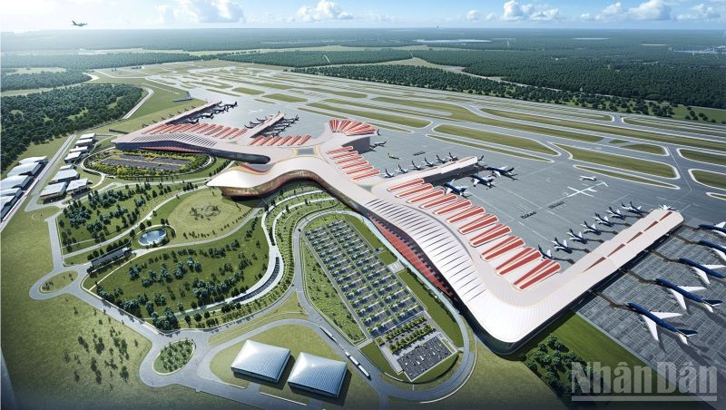 Đây là tác phẩm của Tập đoàn CPG Singapore, được trực tiếp chắp bút bởi kiến trúc sư Steven Thor, Phó Chủ tịch điều hành CPG Consultants. ndo_br_thiet-ke-cang-hang-khong1.jpg