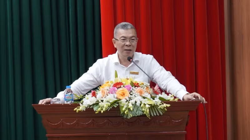 Tổng Giám đốc EVNHCMC Nguyễn Văn Thanh phát biểu chỉ đạo tại Hội nghị. 