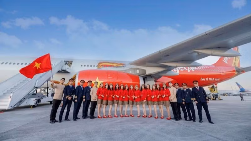 Hãng hàng không Vietjet đã chính thức đón thêm tàu bay A330 thân rộng mang số hiệu VN-A820.