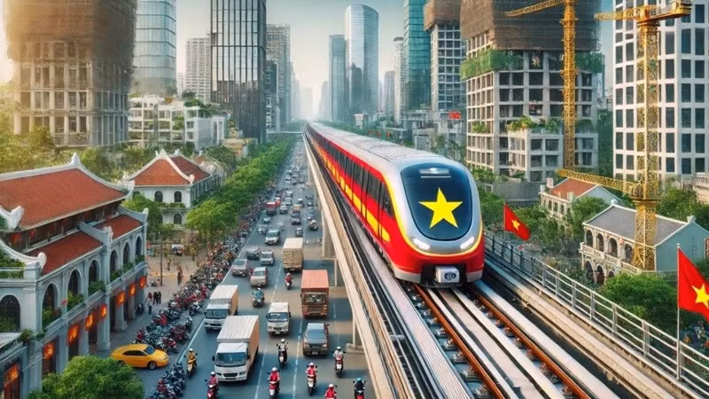 Phối cảnh tàu cao tốc. (Ảnh: Vinhomegreenparadise.vn)