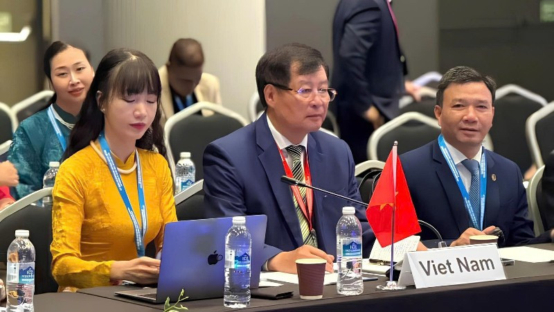 Đoàn Luật gia Việt Nam tham dự phiên họp lần thứ 46 Hội đồng Điều hành Hiệp hội Luật gia các nước ASEAN. (Ảnh: Hội Luật gia Việt Nam)