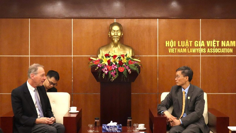 Việt Nam mong muốn trao đổi nhiều thông tin với Cộng hòa Liên bang Đức về xây dựng nhà nước pháp quyền. (Ảnh: Hội Luật gia Việt Nam)