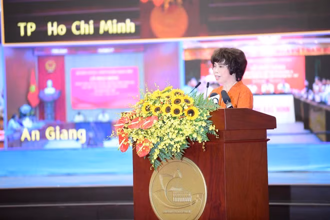 Anh hùng Lao động Thái Hương, Nhà sáng lập Tập đoàn TH phát biểu tại Lễ phát động.