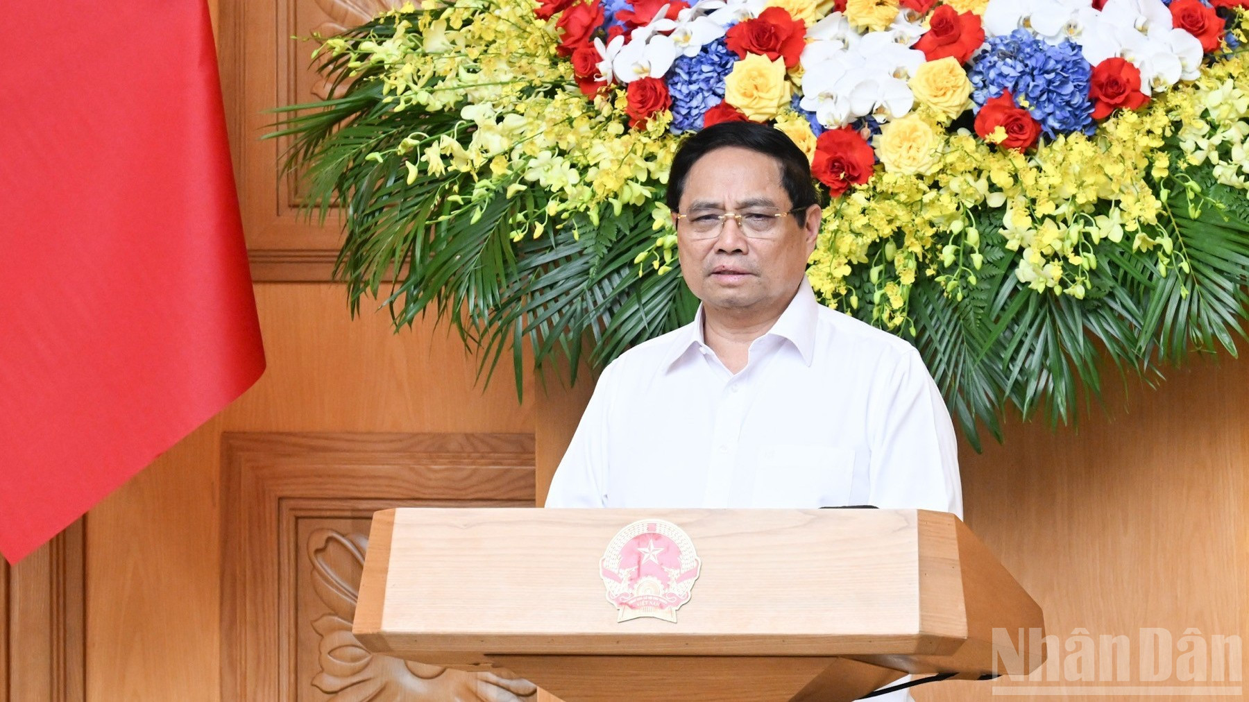Thủ tướng Phạm Minh Chính phát biểu ý kiến tại phiên họp. Thủ tướng Phạm Minh Chính phát biểu ý kiến tại phiên họp.
