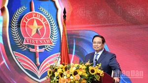 Thủ tướng Chính phủ Phạm Minh Chính phát biểu ý kiến tại buổi lễ. (Ảnh: TRẦN HẢI)
