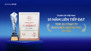 Chubb Life Việt Nam 10 năm liên tiếp vào Top 10 doanh nghiệp bảo hiểm uy tín, đánh dấu 20 năm vì lợi ích khách hàng