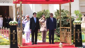 Tổng thống Abdel Fattah Al-Sisi chủ trì Lễ đón Chủ tịch nước Lương Cường thăm cấp Nhà nước Cộng hòa Arab Ai Cập.