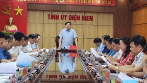 Bí thư Tỉnh ủy Trần Quốc Cường phát biểu tại buổi họp sáng 3/6.