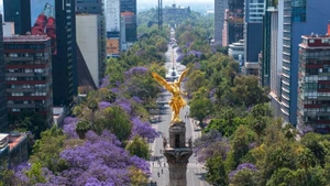 Đại lộ Reforma ở thủ đô của Mexico. (Ảnh: XINHUA)