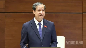 Bộ trưởng Giáo dục và Đào tạo Nguyễn Kim Sơn. (Ảnh: DUY LINH)