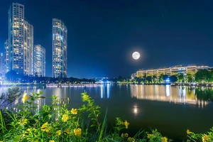 Một khu đô thị được phát triển theo xu hướng xanh, thân thiện môi trường.