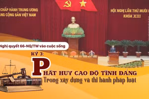 Nghị quyết 66-NQ/TW: Phát huy cao độ tính Đảng trong xây dựng và thi hành pháp luật