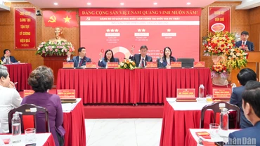 Quang cảnh Đại hội Đảng bộ cơ quan Nhà xuất bản Chính trị quốc gia Sự thật. 