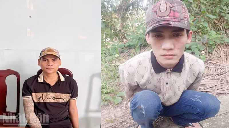 Nghi phạm Danh Tấn và Danh Quý. 