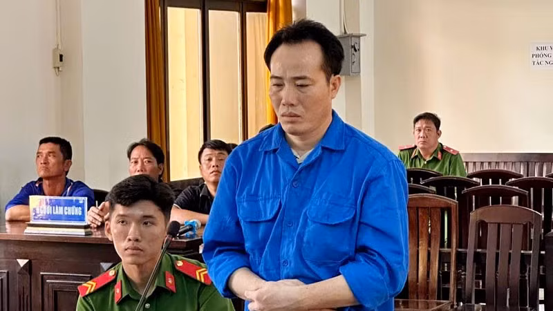 Bị cáo Trần Văn Thanh. (Ảnh: VĂN VŨ)