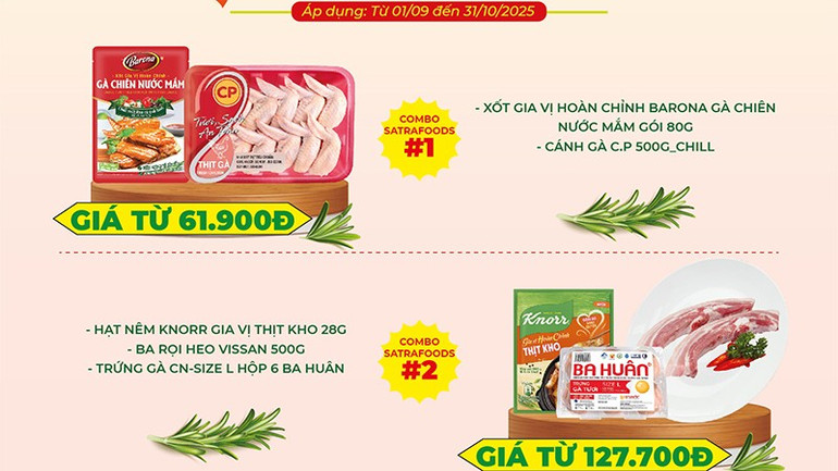 Đa dạng “bữa cơm Việt” tại hệ thống bán lẻ SATRA. satra-4.jpg