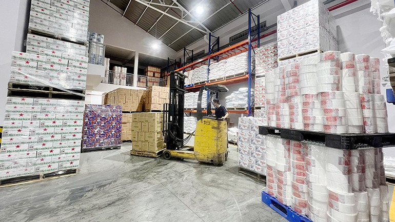 Kho Bình Đường từ năm 2024 đã trở thành điểm nhấn trong chuỗi logistics của SATRA. (Ảnh SATRA) satra-4.jpg