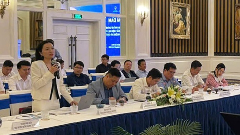 Đại biểu phát biểu ý kiến tại tọa đàm. chuyen-gia-2.jpg