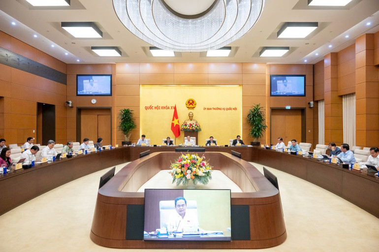 Quang cảnh phiên họp chiều 19/6. (Ảnh: Duy Linh) img-0102.jpg